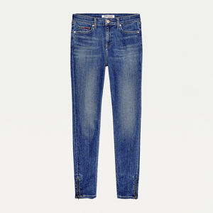 Tommy Jeans dámské modré džíny se zipy - 32/32 (1AP)